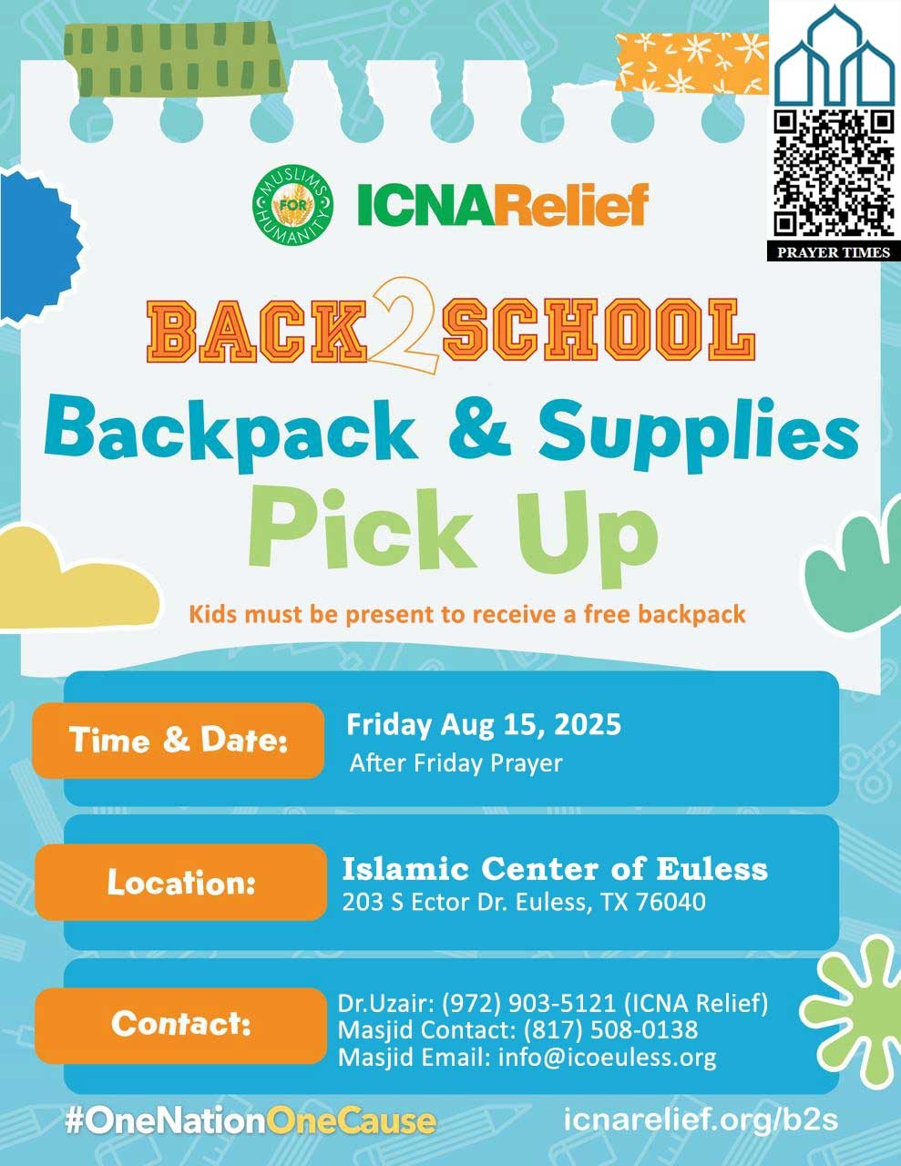 Backpack Supplies